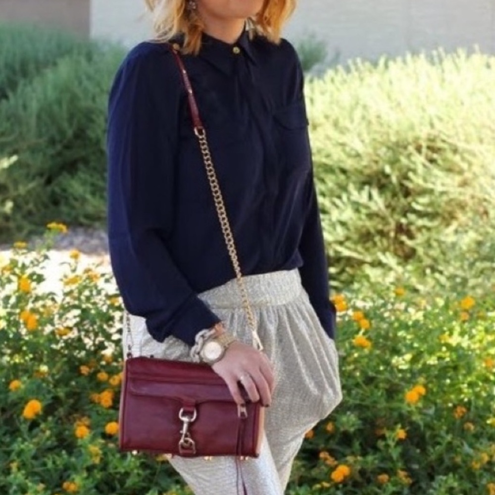 Rebecca Minkoff Burgundy Crossbody